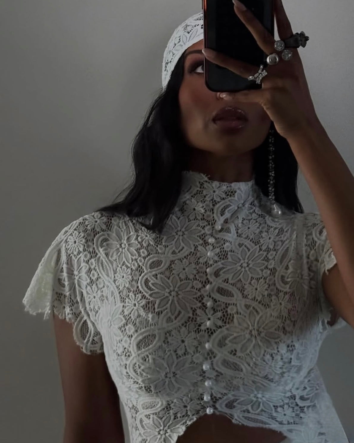DEME by GABRIELLA WHITE LACE SET | RRP: $730