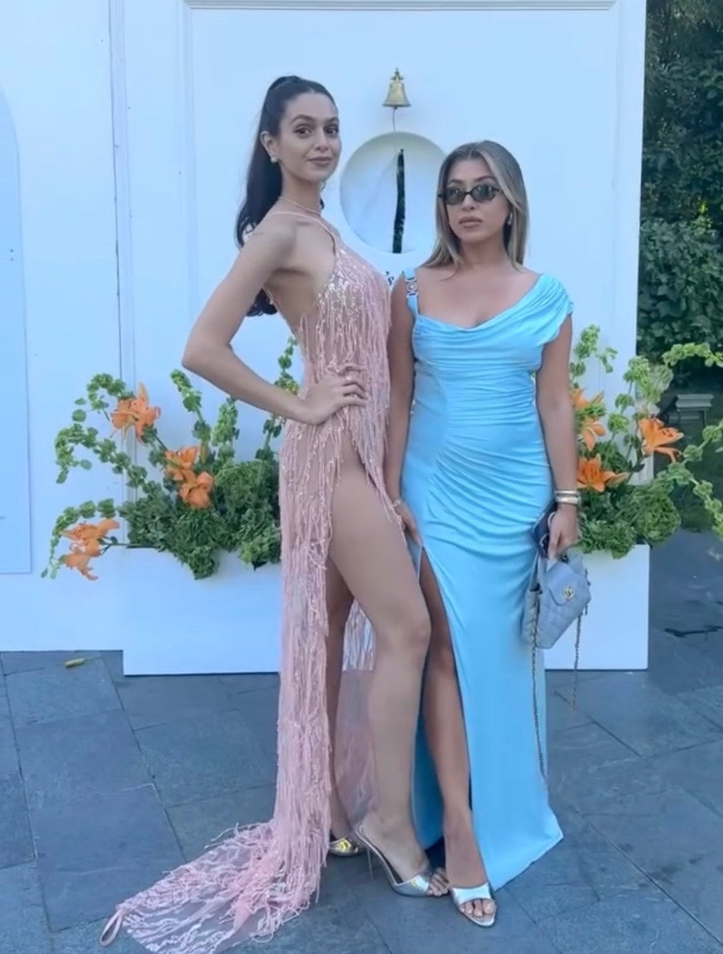 SKETCH-Y PEACH BEADED AURORA GOWN | RRP: $670