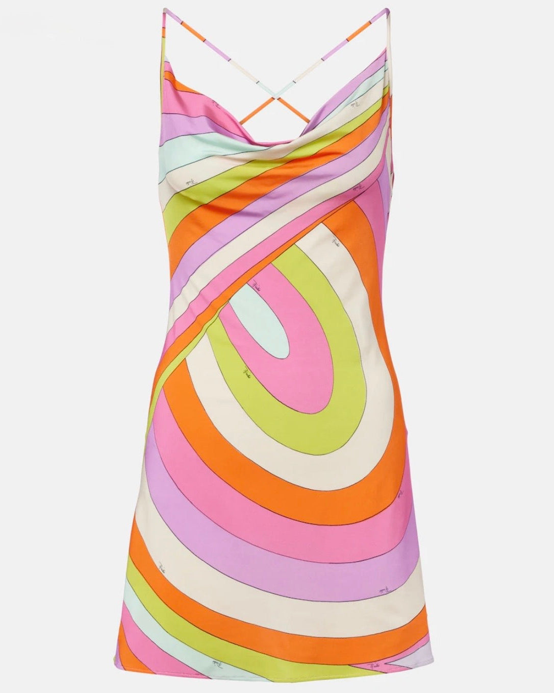 PUCCI - IRIDE DRAPED SATIN JERSEY MINI DRESS | RRP: $1,395